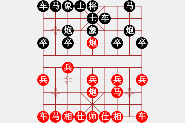 象棋棋譜圖片：笑對人生[-] -VS- ★棋壇尊者★[407612993] - 步數(shù)：10 