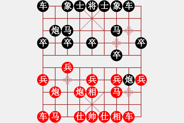 象棋棋譜圖片：6889局 A60-過宮炮局-天天AI選手FALSE 紅先負(fù) 小蟲引擎23層 - 步數(shù)：10 