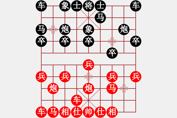 象棋棋譜圖片：鐵滑車(chē)開(kāi)局2 - 步數(shù)：10 