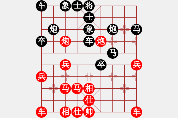 象棋棋譜圖片：車勝球（業(yè)6-2）先負(fù)傾城小萌（業(yè)6-2）201804291149.pgn - 步數(shù)：30 