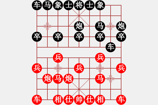 象棋棋譜圖片：2022.8.4.26后負(fù)過宮炮兩頭蛇 - 步數(shù)：10 