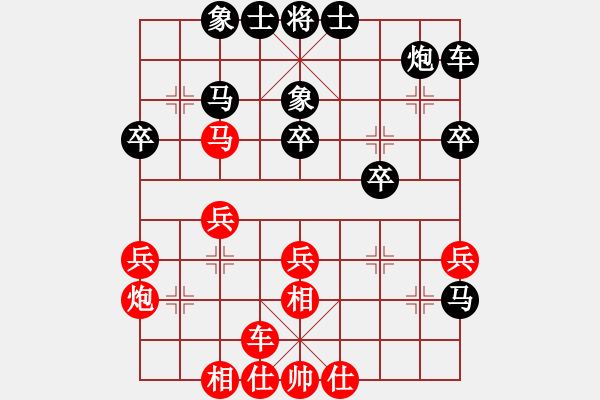 象棋棋譜圖片：2015“樂(lè)享棋城杯”棋迷個(gè)人賽 01臺(tái)- 第7輪 - 林勇 (先和) 劉楠. - 步數(shù)：30 