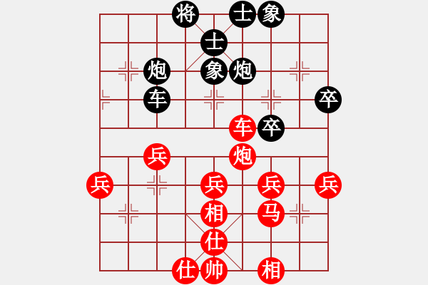 象棋棋譜圖片：中炮對反宮馬12，黑炮2進4（2） - 步數(shù)：40 