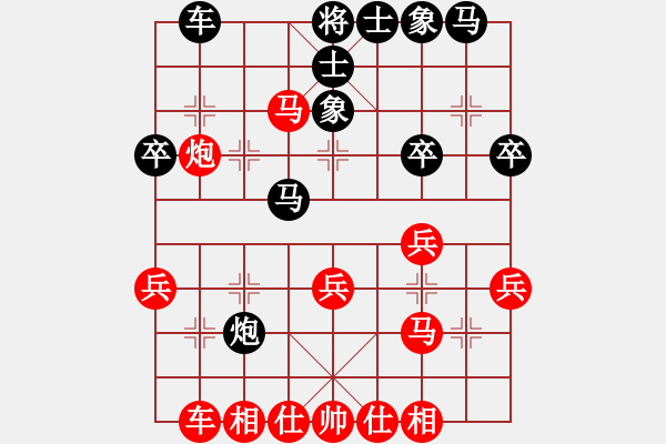 象棋棋譜圖片：︻ ▇◤[1242800400] -VS- 帥哥[471964128] - 步數(shù)：27 