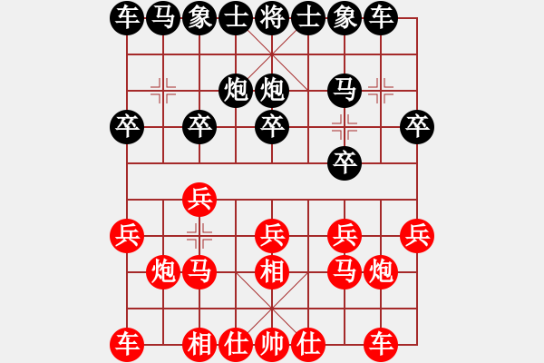 象棋棋譜圖片：蒙面咖啡貓(3段)-負(fù)-高歌猛進(jìn)(1段) - 步數(shù)：10 