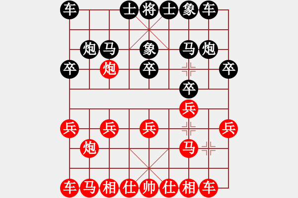 象棋棋譜圖片：.[1928789236] -VS- 棋海無涯[1369372846]【第二局評注】金鉤炮 - 步數(shù)：10 