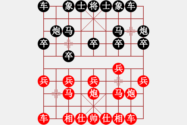 象棋棋谱图片：四川 孙浩宇 胜 中国棋院杭州分院 姚洪新 - 步数：10 