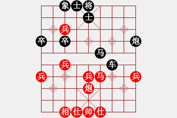 象棋棋譜圖片：賽車手11Q[紅] -VS- 盜用賬戶[黑] - 步數(shù)：46 