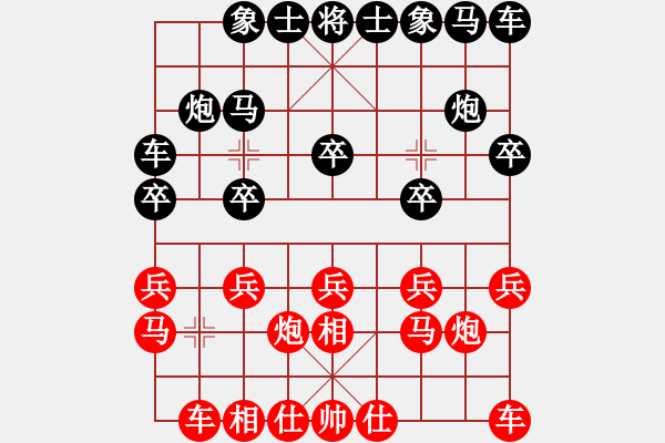 象棋棋譜圖片：業(yè)八一先負(fù)等一會 - 步數(shù)：10 