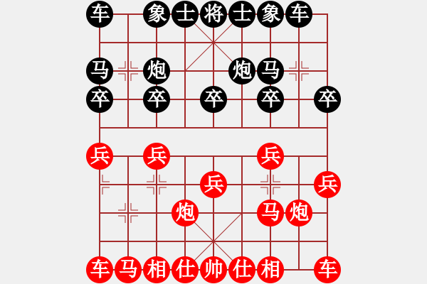 象棋棋譜圖片：竹子[516158387] -VS- 普通人19[2113618465] - 步數(shù)：10 