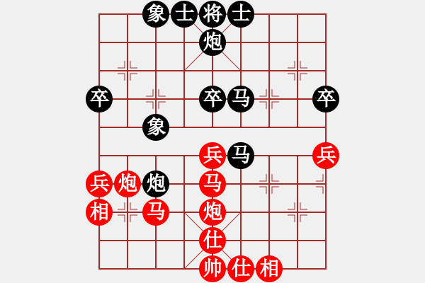 象棋棋譜圖片：淄博老頑童(5段)-和-老伙夫(6段) - 步數(shù)：50 