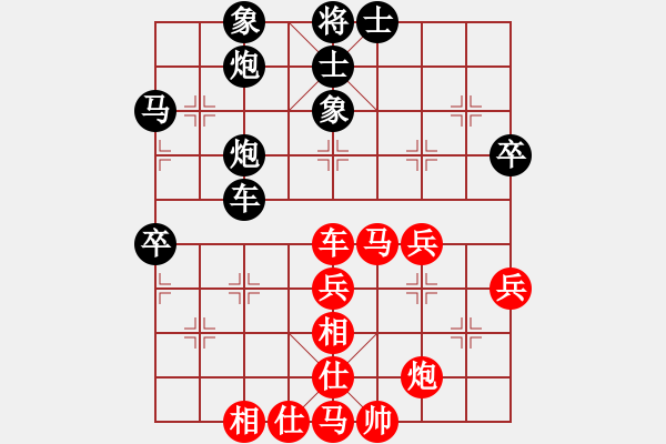 象棋棋譜圖片：1218局 A06- 兵底炮局-旋風引擎23層 (先負) 象棋旋風九代專業(yè)版(特級大師) - 步數(shù)：60 