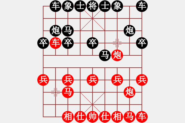 象棋棋譜圖片：寒川月(2段)-勝-百合花(1段) - 步數(shù)：10 