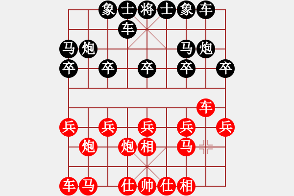 象棋棋譜圖片：象棋愛好者 VS 初級棋士 - 步數(shù)：10 