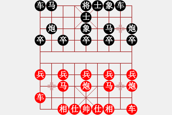 象棋棋譜圖片：橫才俊儒[紅] -VS- 空氣[黑] - 步數(shù)：10 