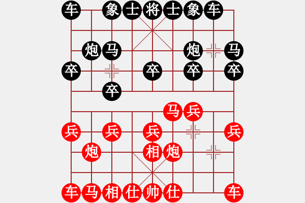 象棋棋譜圖片：走過戀情歲月[紅] -VS- bbboy002[黑] - 步數：10 