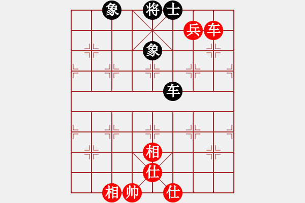 象棋棋譜圖片：車雙兵VS車士象全，同側(cè)背面雙低兵，一兵已靠肋，守法 - 步數(shù)：10 