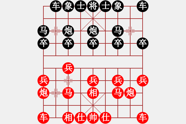 象棋棋譜圖片：2021.4.11.5同城游銀子場中級后勝仙人指路對卒底炮 - 步數(shù)：10 