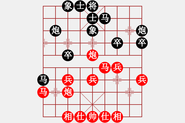 象棋棋譜圖片：盧南路(2段)-勝-轉(zhuǎn)下象棋(1段) - 步數(shù)：30 