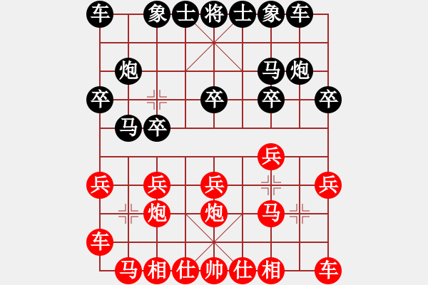 象棋棋譜圖片：沙漠雄鷹(日帥)-和-品棋斷劍神(月將) 五七炮對(duì)屏風(fēng)馬進(jìn)３卒右馬外盤河 - 步數(shù)：10 