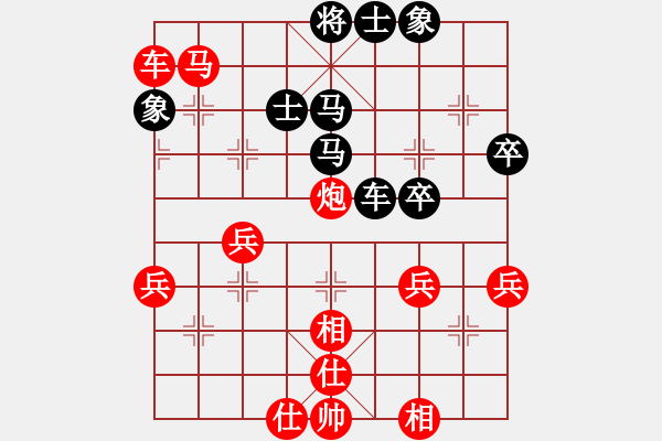 象棋棋譜圖片：中炮急進(jìn)中兵對屏風(fēng)馬（旋風(fēng)V7.0先勝巫師業(yè)余級） - 步數(shù)：60 