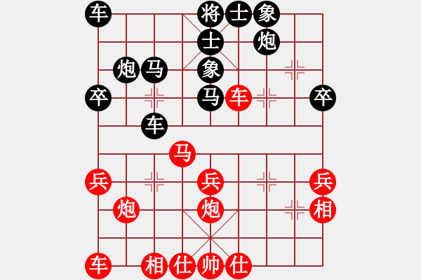 象棋棋譜圖片：2016年牟平區(qū)“東弈杯”象棋比賽第二輪紅本人先和威海王達(dá) - 步數(shù)：30 