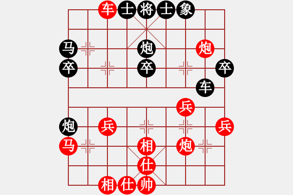 象棋棋譜圖片：福猩高照[紅] -VS- 橫才俊儒[黑] - 步數(shù)：40 