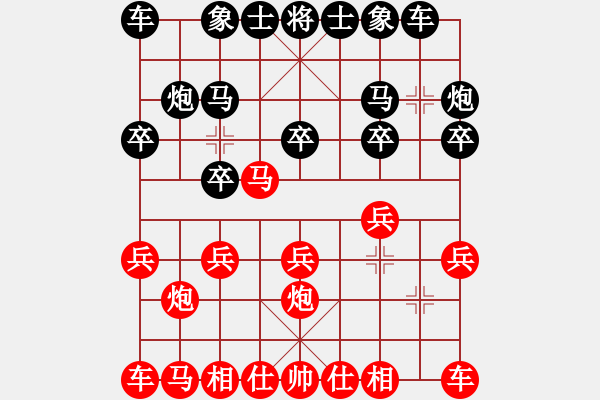 象棋棋谱图片：大师群-独孤剑VS大师群桦(2013-8-20) - 步数：10 