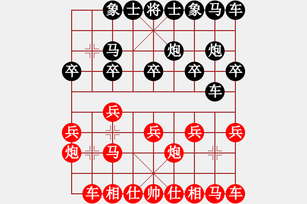 象棋棋谱图片：张婷婷 先和 陈青婷 - 步数：10 