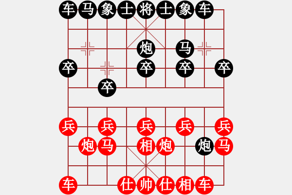 象棋棋譜圖片：庸易(3星)-負-烏金中槍劉(6星) - 步數(shù)：10 