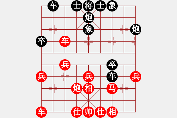 象棋棋譜圖片：真愛永恒 [紅] -VS- 老迷糊[黑](7) - 步數(shù)：30 