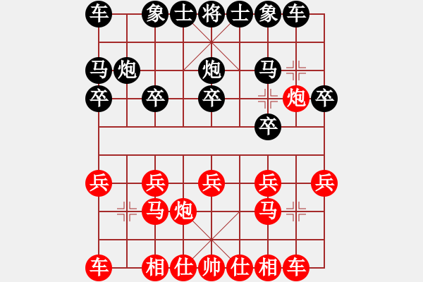 象棋棋譜圖片：十女吳(7段)-負-火鍋(8段) - 步數(shù)：10 