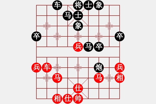 象棋棋譜圖片：神秘(3段)-和-xiaozht(2段) - 步數(shù)：40 