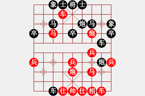 象棋棋譜圖片：山東曹培傳(7段)-勝-一刀殺神(7級) - 步數(shù)：30 