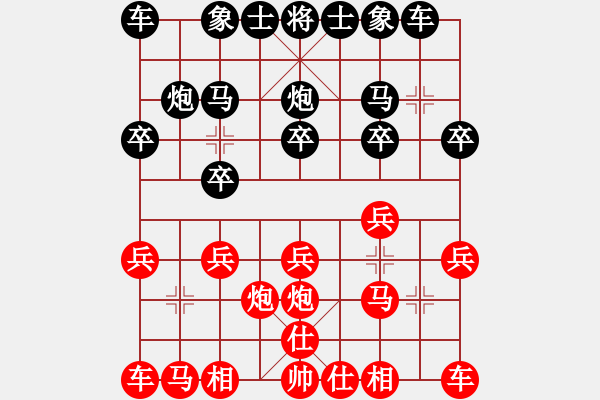 象棋棋譜圖片：20140704爪【獻(xiàn)車棄馬炮絕殺】 - 步數(shù)：10 