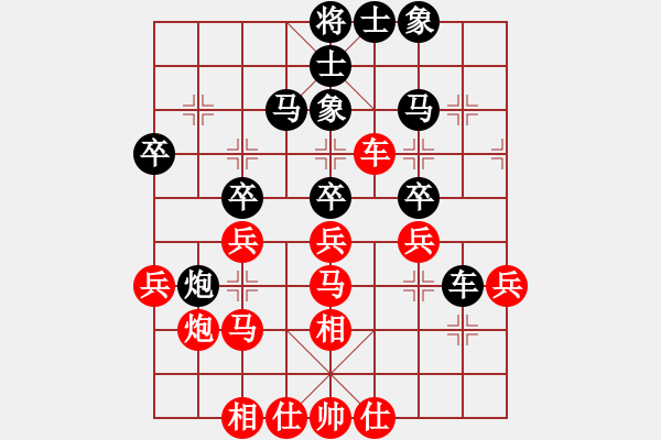 象棋棋譜圖片：馬活卒勝(2段)-負-磨牙(5段) - 步數(shù)：40 