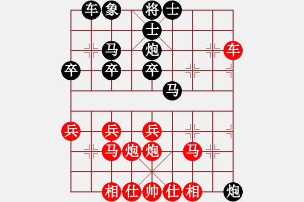 象棋棋譜圖片：東萍DhtmlXQ動態(tài)棋盤HTML版，東萍象棋網(wǎng)版權(quán)所有 - 步數(shù)：30 