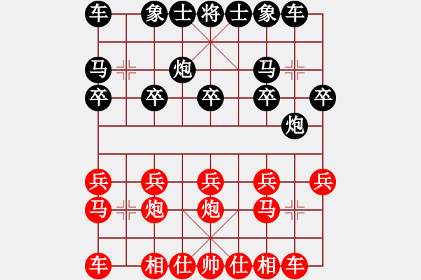 象棋棋譜圖片：先和：棋苑大怪[紅] -VS- 程輕松[黑] - 步數(shù)：10 