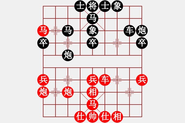 象棋棋譜圖片：Qua Ha Xe Doi Ta Ma Ban Ha . Hau V3.5 - 步數(shù)：40 