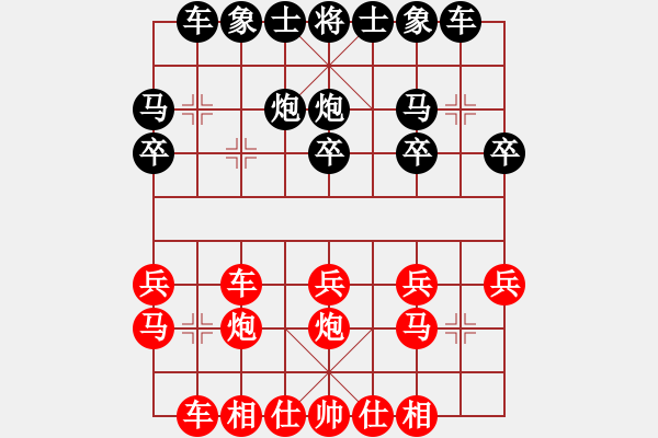 象棋棋谱图片：Tien nhan doi liem phao .P2-5 Hau P8-5 - 步数：21 