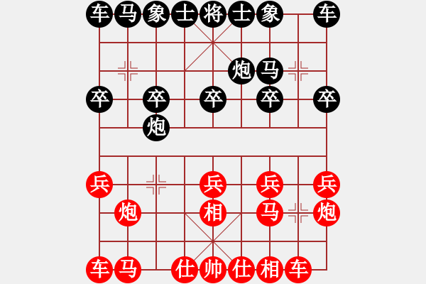 象棋棋譜圖片：葬心紅勝86777245【仙人指路對(duì)卒底炮】 - 步數(shù)：10 