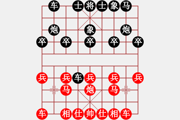 象棋棋譜圖片：jsljk[9152120] -VS- 老桂[1429324285] - 步數(shù)：10 