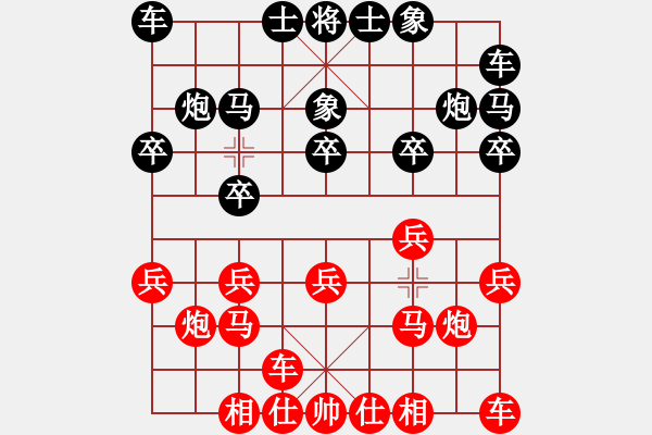 象棋棋谱图片：王小健(先胜)谢国区.2023.12.09 - 步数：10 