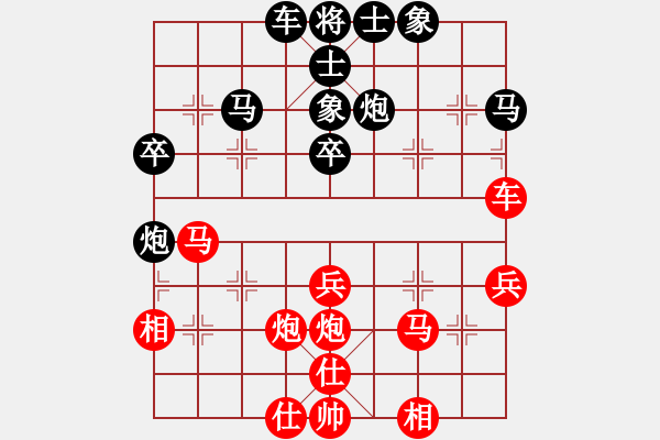 象棋棋譜圖片：仁者不憂(6段)-勝-想不起來(lái)(5段) - 步數(shù)：40 