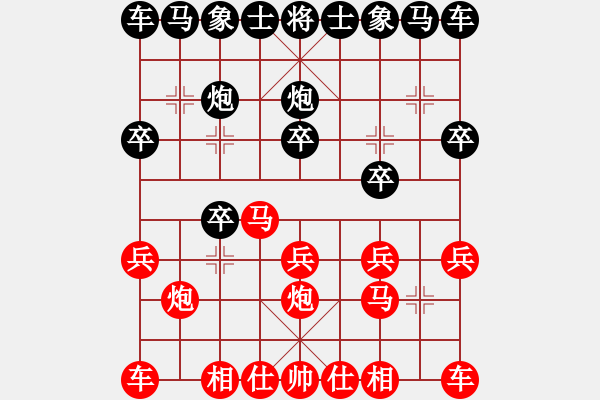 象棋棋譜圖片：youaresun(2級)-勝-huanggq(初級) - 步數(shù)：10 