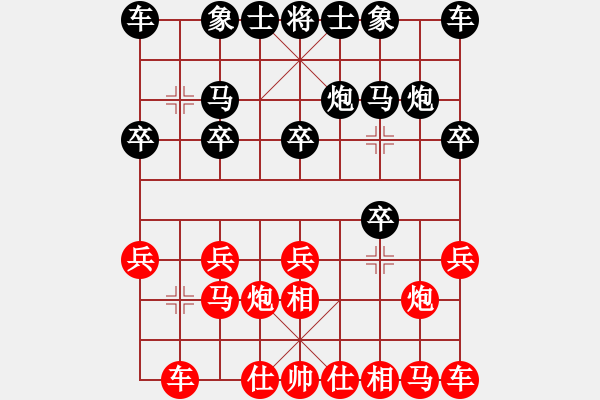 象棋棋譜圖片：首屆釣魚城杯第六輪第1臺：重慶楊超 先和 四川許文章 - 步數(shù)：10 