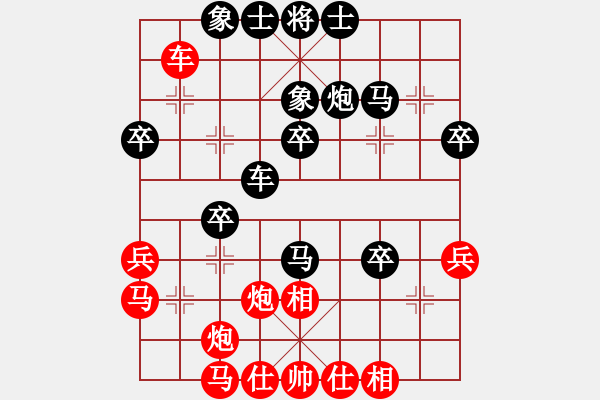 象棋棋譜圖片：五七炮對(duì)反宮馬 第2局 五七炮進(jìn)三兵右橫車對(duì)反宮馬左象 - 步數(shù)：40 