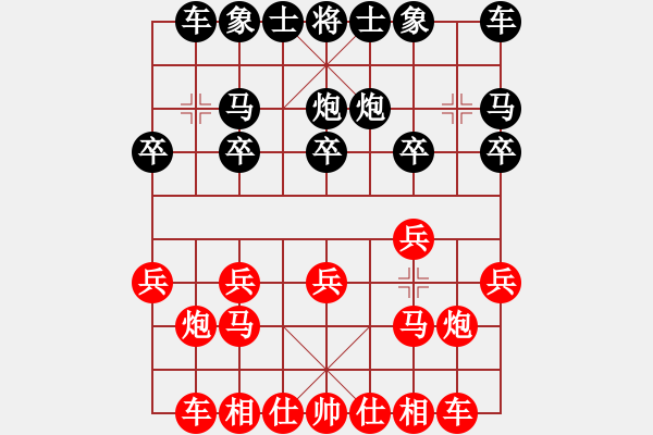 象棋棋譜圖片：仙人指路(業(yè)四升業(yè)五評(píng)測對(duì)局)我先勝 - 步數(shù)：10 