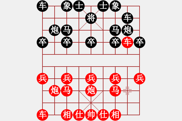 象棋棋譜圖片：蓒ㄦ[紅] -VS- 你是我的寶貝[黑] - 步數(shù)：10 