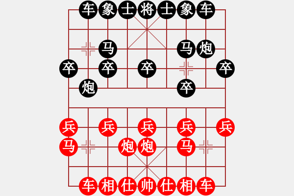 象棋棋譜圖片：五六炮左邊馬對屏風馬 - 步數：12 